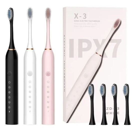 X3 Sonic Electric Toothbrush – Rechargeable | Soft Bristles | Deep Cleaning